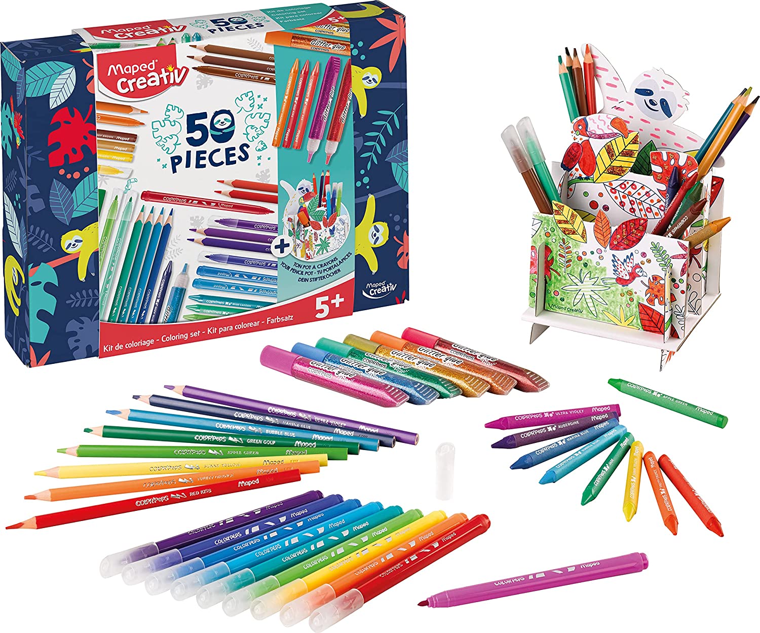 KIT COLORIAGE 50 PCS MAPED CREATIV